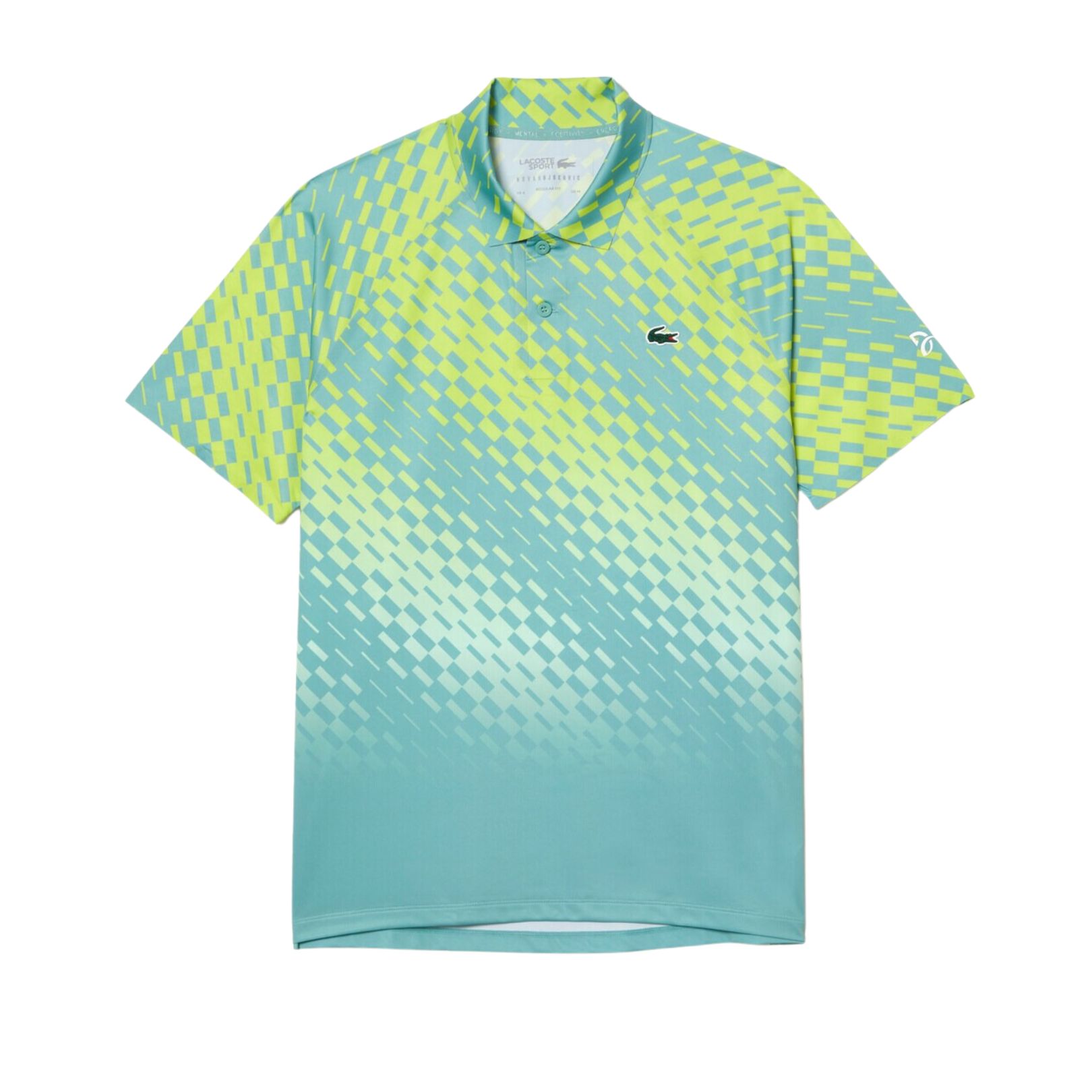 6: Lacoste Tennis x Novak Djokovic Player Version Polo Shirt Green/Yellow